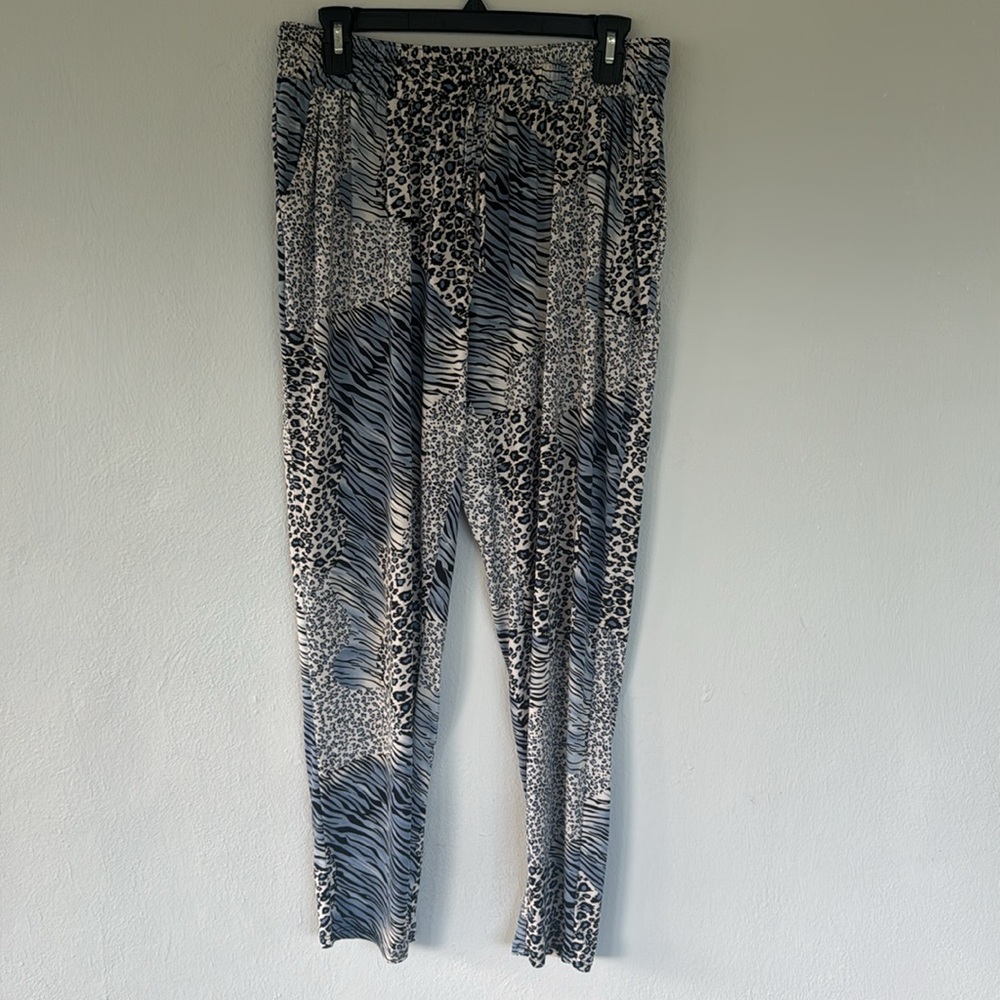 Patchington Blue Leopard Print Drawstring Waist C… - image 2